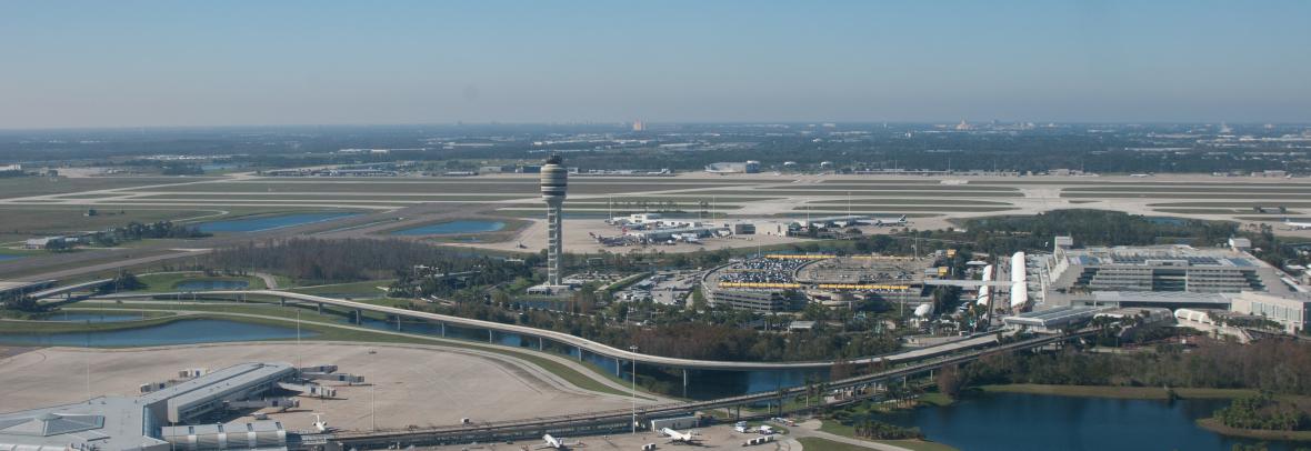 Orlando International Airport from above