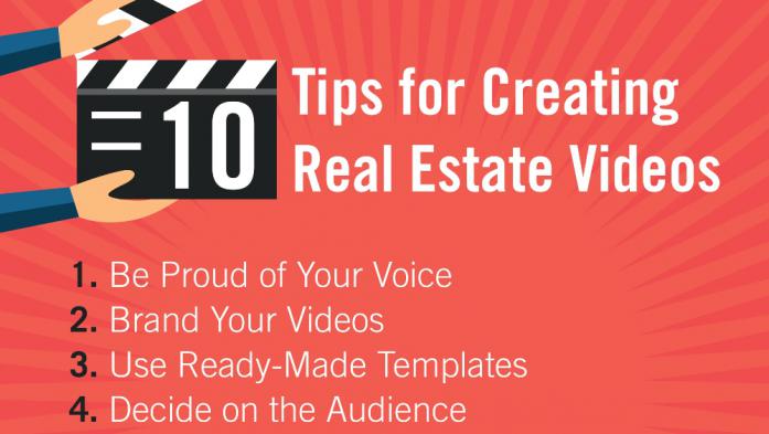 10 Tips for Creating Amazing Real Estate Videos infographic