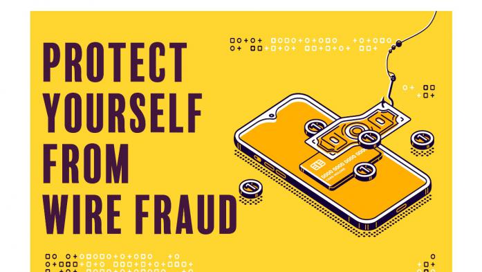 protect yourself from wire fraud infographic