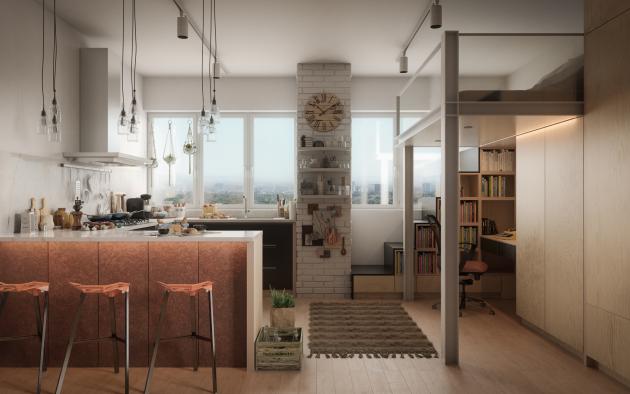 small apartment interior