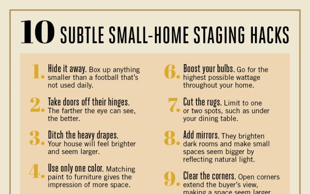 Small-home staging hacks