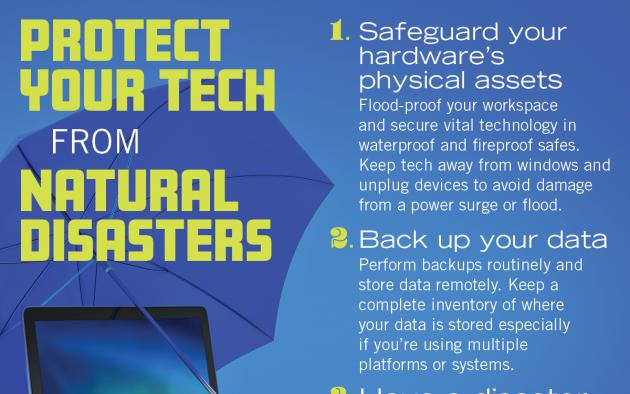 protect your tech from natural disasters infographic
