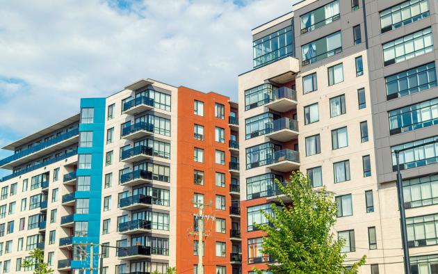 Row of condos