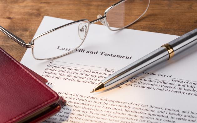 photo illustration of last will paperwork