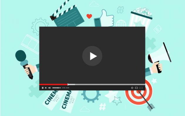 illustration of online video player