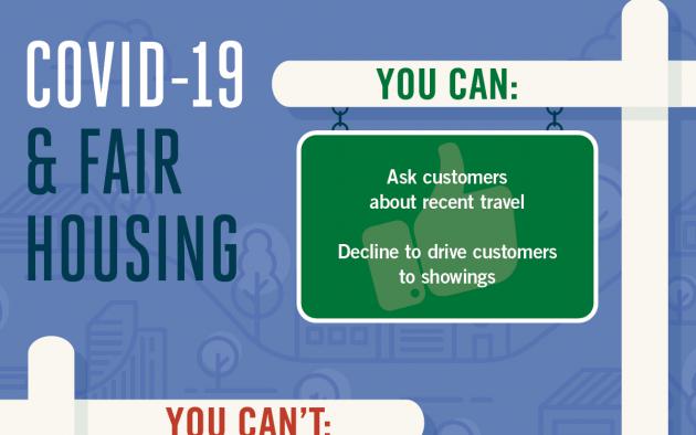 covid-19 and fair housing infographic