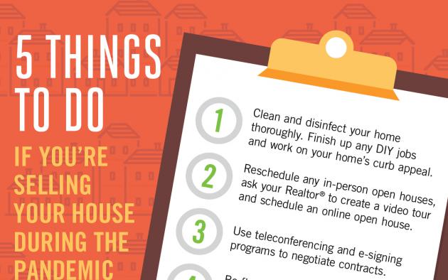5 Things to Do If you're selling your house during the pandemic infographic