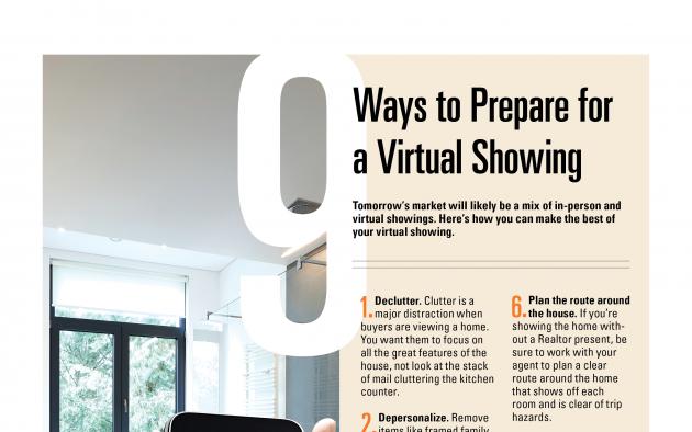 9 Ways to Prepare for a Virtual Showing infographic