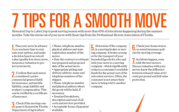 7 tips for a smooth move infographic
