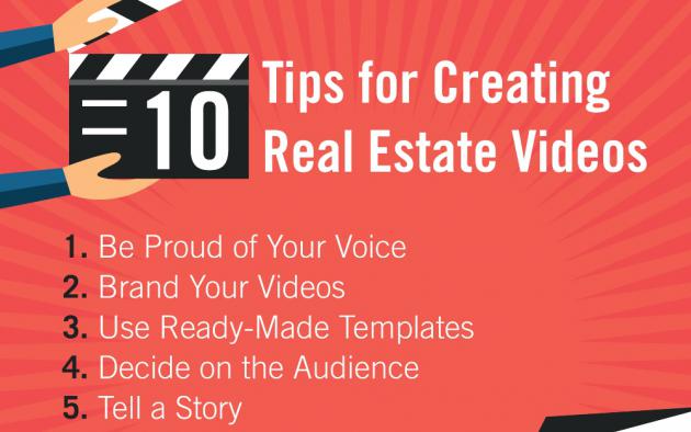 10 Tips for Creating Amazing Real Estate Videos infographic
