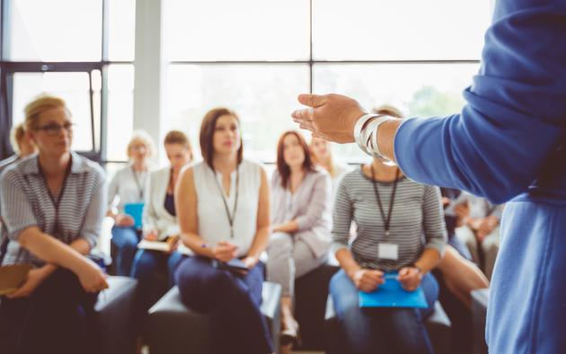 Person leading a class
