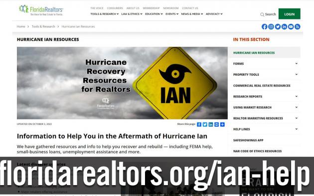 A Message From Florida Realtors' President: Hurricane Ian Relief