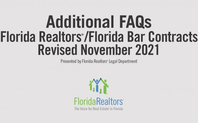 More FAQs About Updates to Residential Contracts