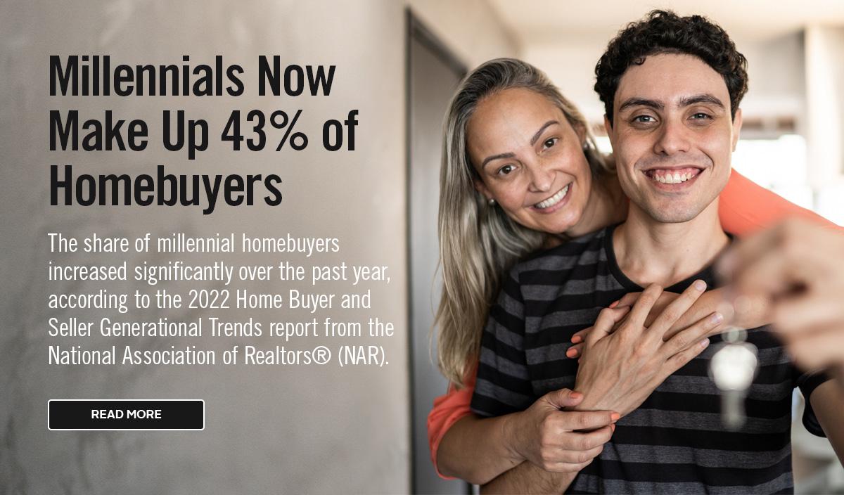 Millennials Now Make Up 43% of Homebuyers