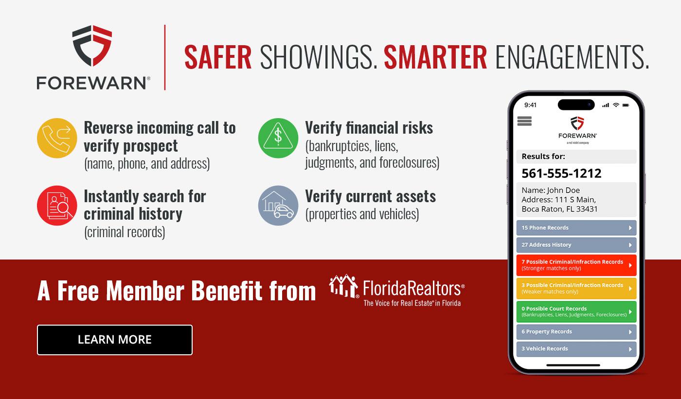 Forewarn a Free Member Benefit