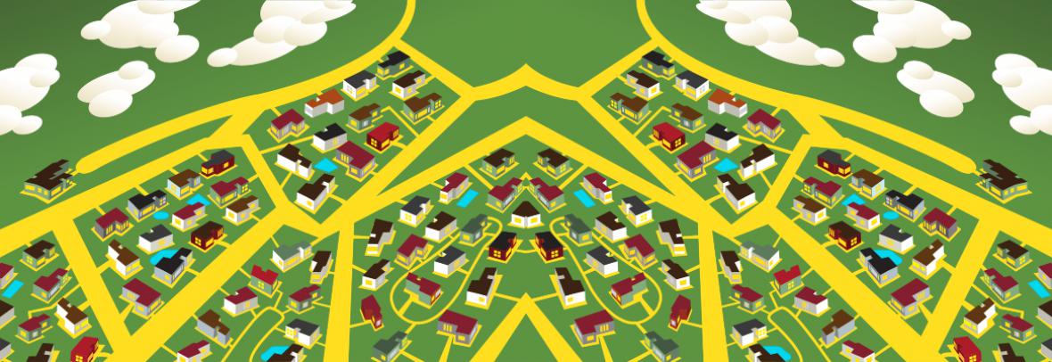 illustration of a subdivision