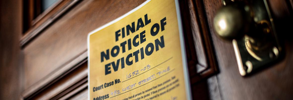 Eviction Notice on door