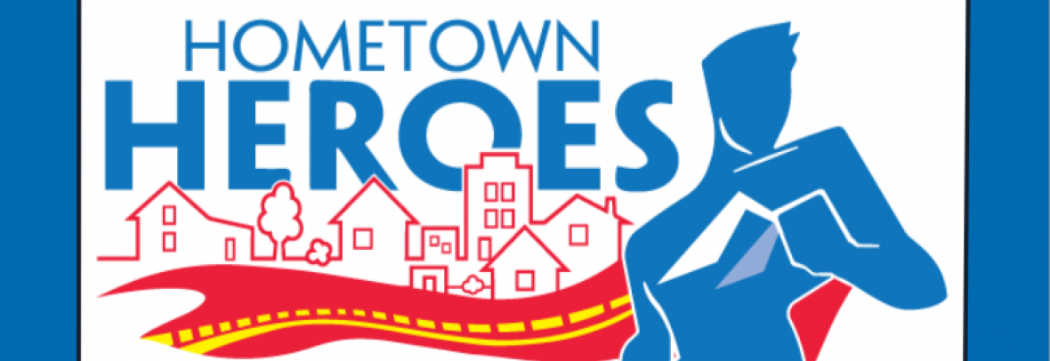 Logo for hometown heroes program