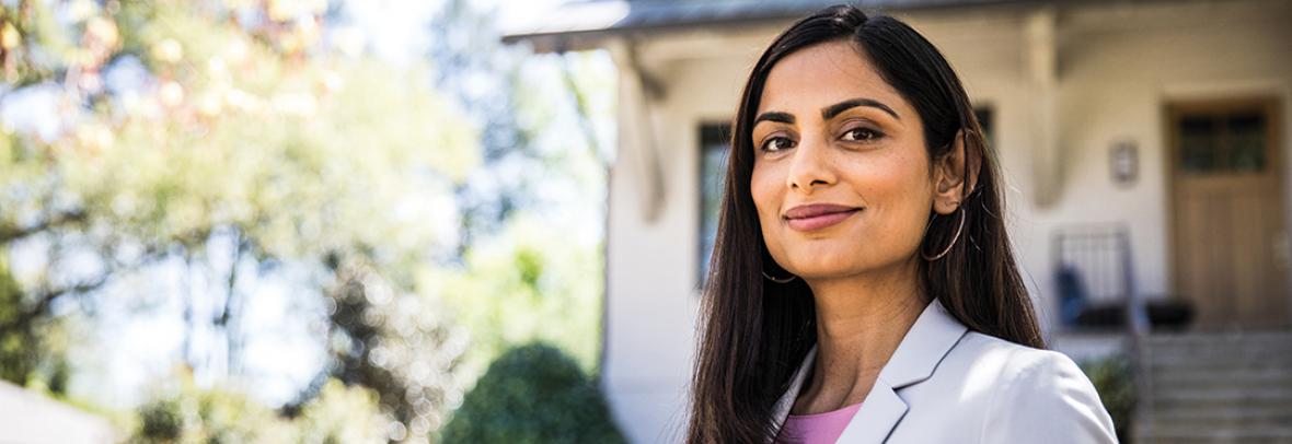 Photo of a smart looking asian business woman