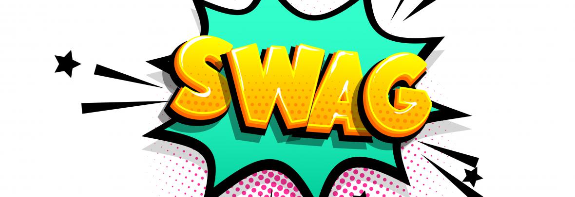 word swag in comics style pop art illustration