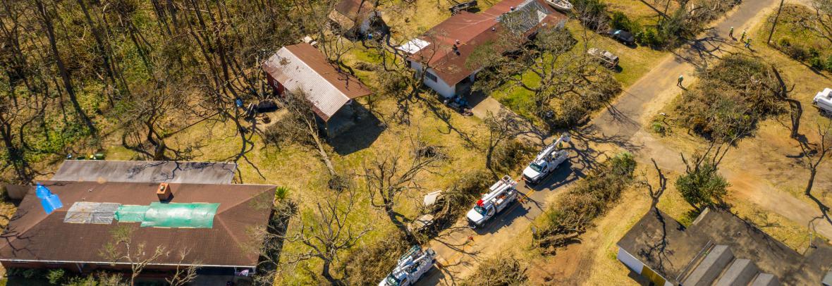 Aerial drone images Mexico Beach Panama City homes destroyed by Hurricane Michael