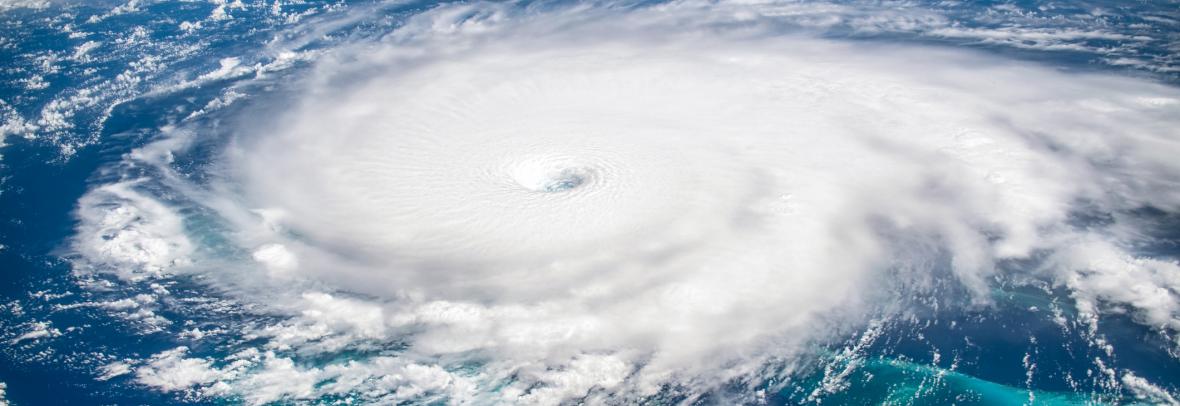enhanced satellite image of a hurricane