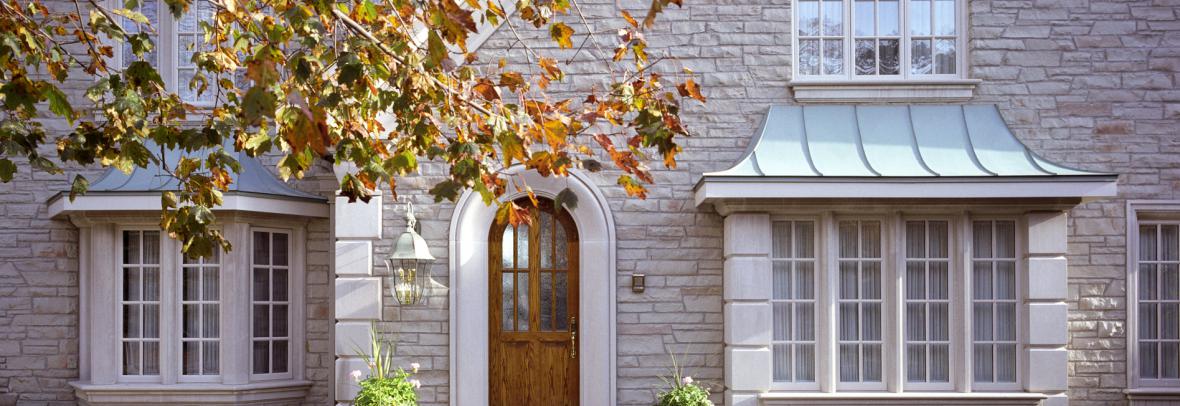 House with stone exterior