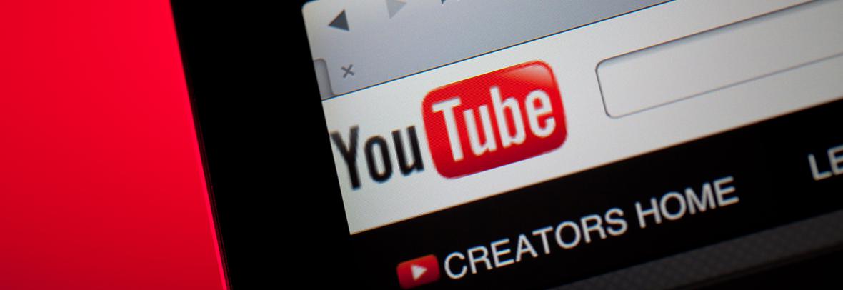 screen capture of YouTube website