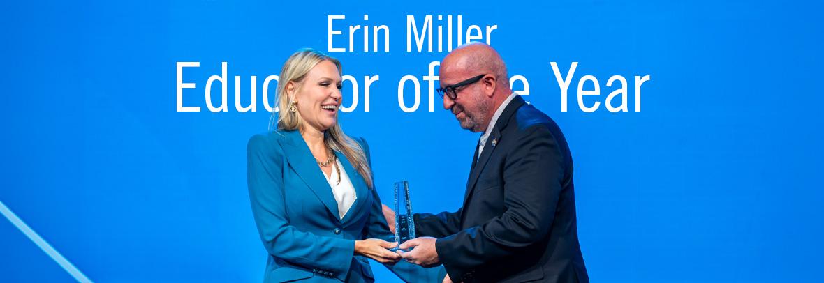 Erin Miller Educator of the Year 