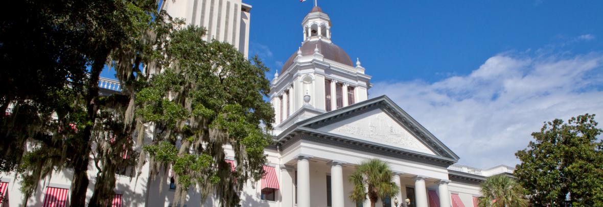 Florida state capitol building in Tallahassee