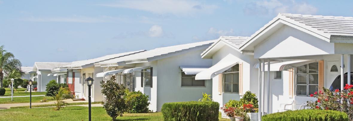 row of florida houses