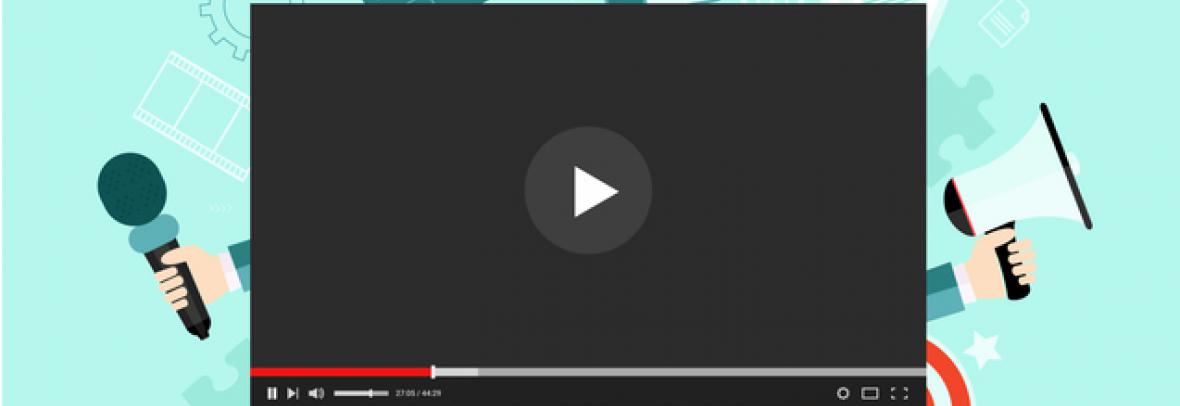 illustration of online video player