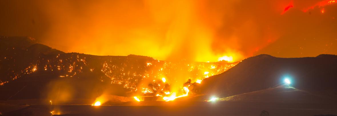 wildfire in California