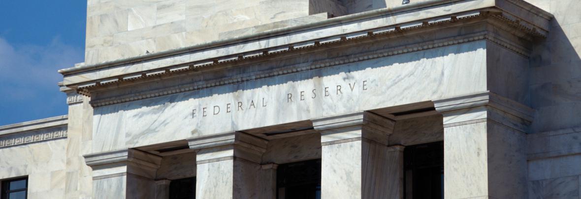 Front of the U.S. federal Reserve building