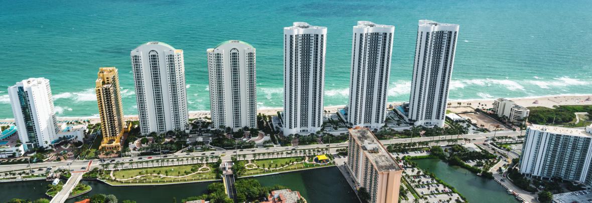Fort Lauderdale condos aerial view