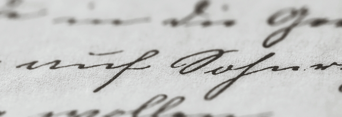 Photo of handwriting