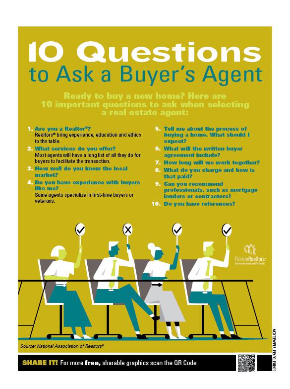 10 Questions to Ask a Buyer’s Agent infographic