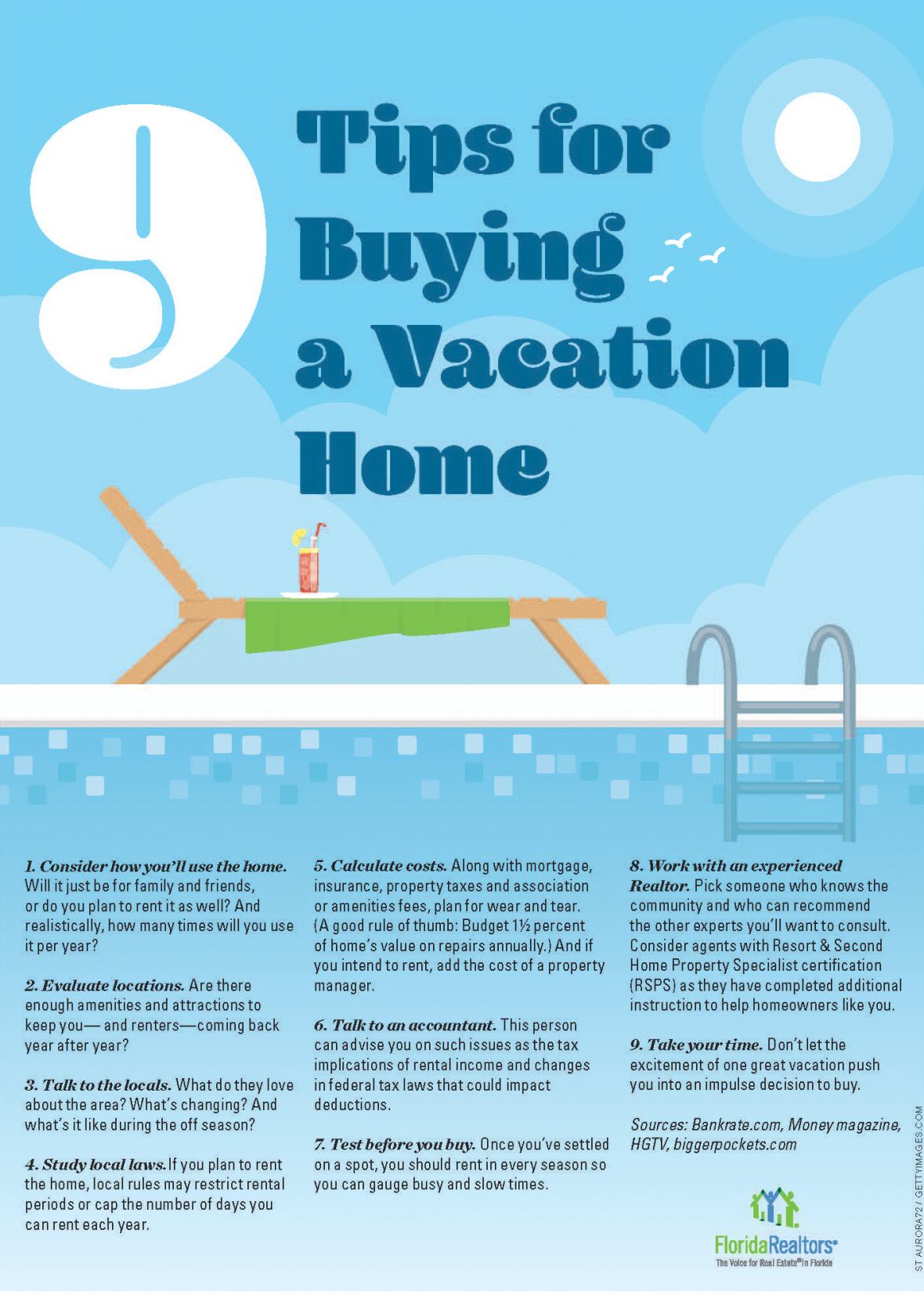 9 Tips for Buying a Vacation Home