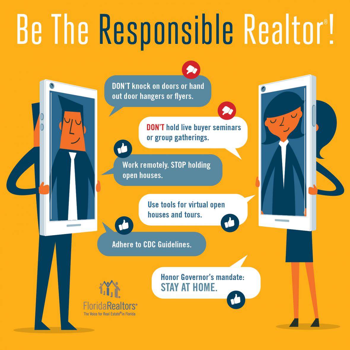 Be the responsible Realtor infographic