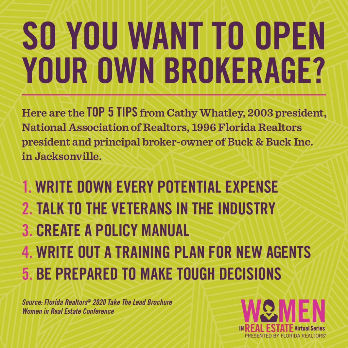 So You Want to Open Your Own Brokerage infographic