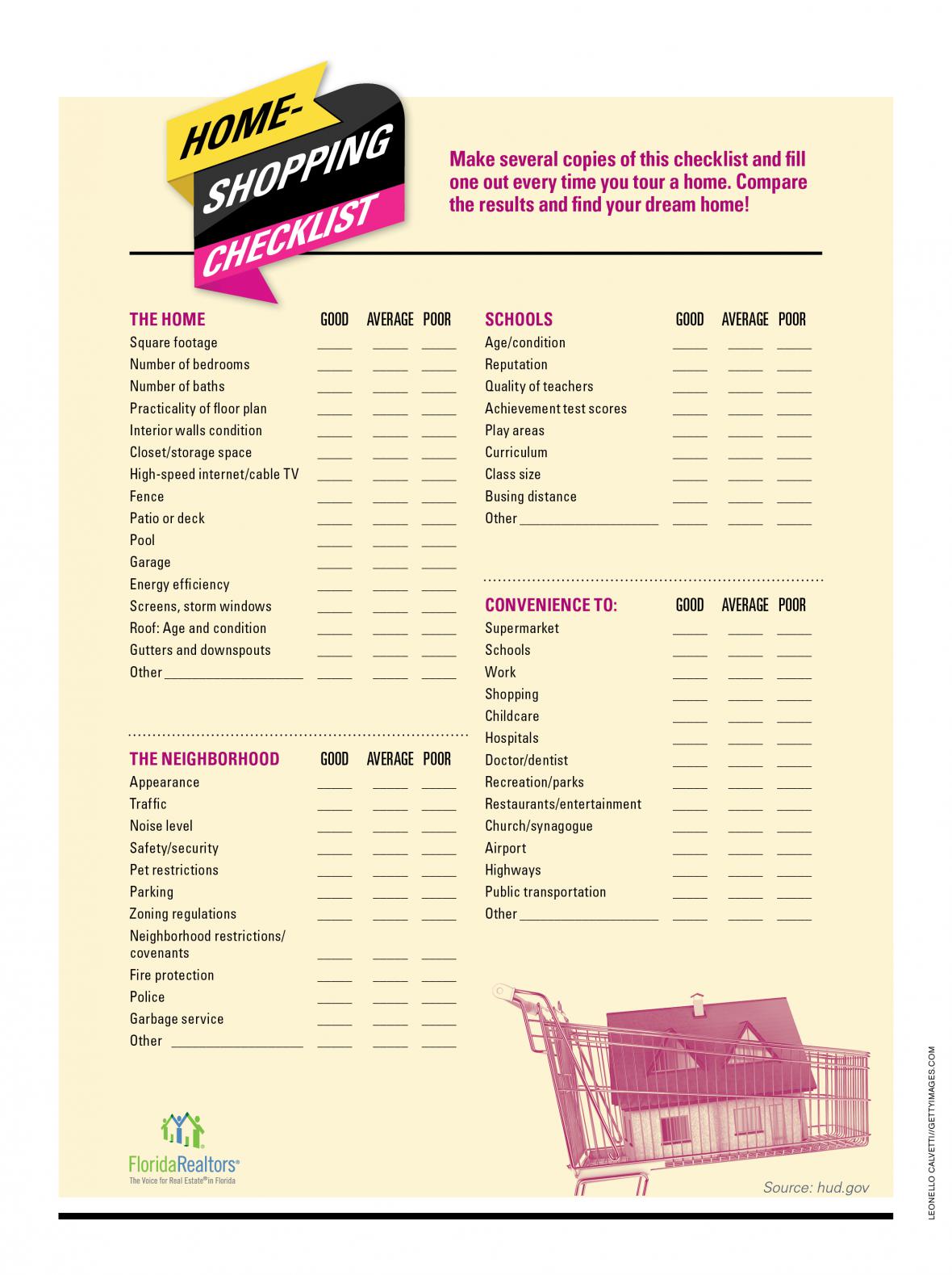 Home Buying Checklist infographic