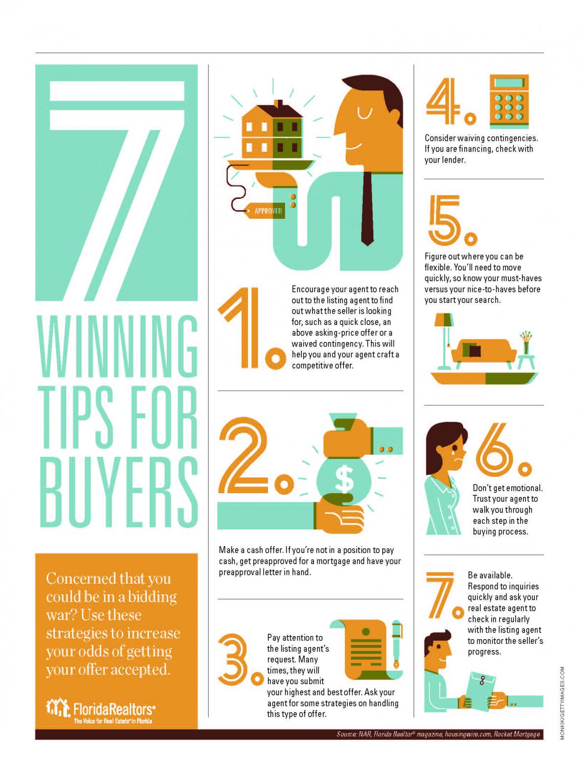 7 Winning Tips for Buyers infographic