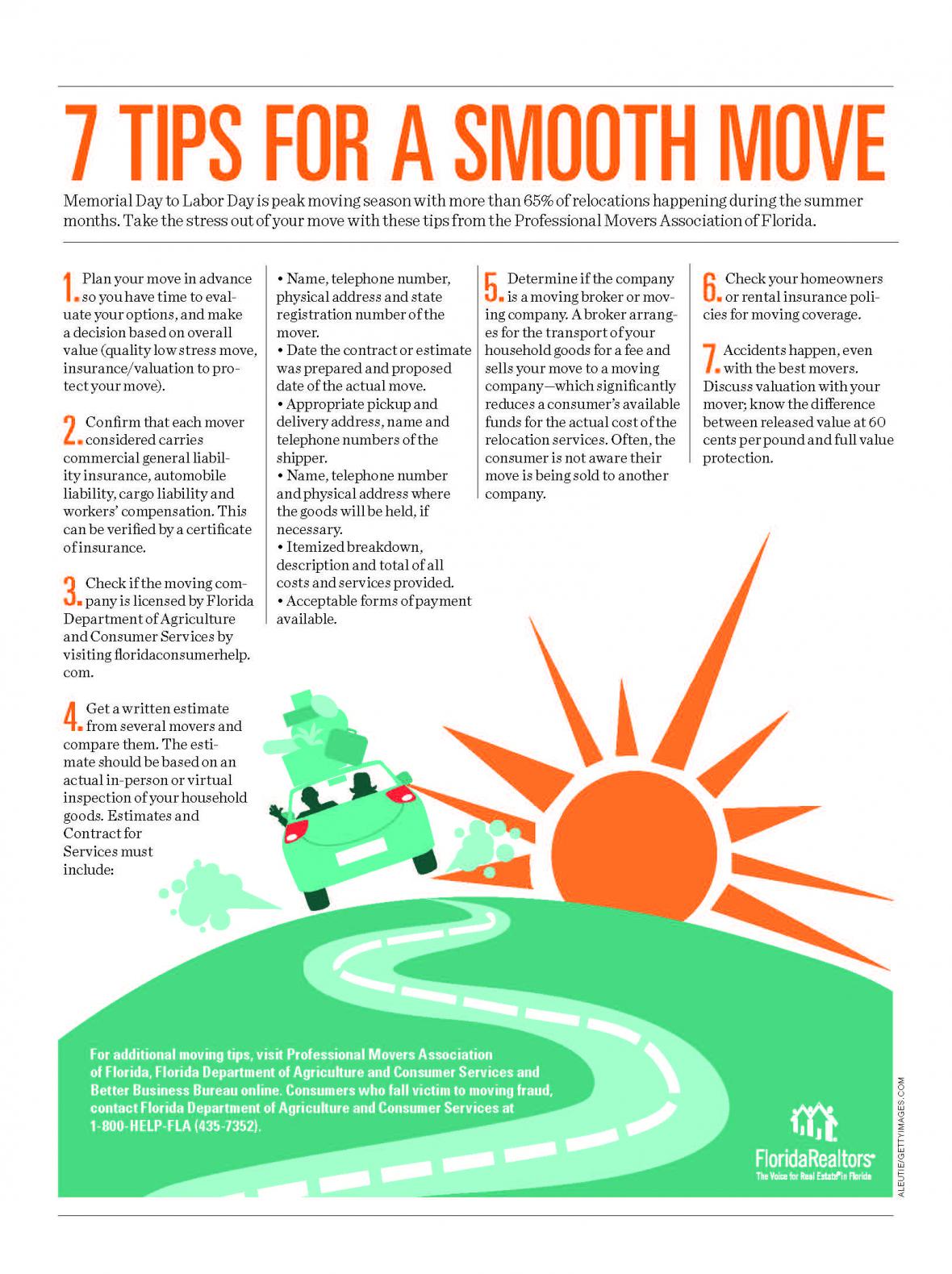 7 tips for a smooth move infographic
