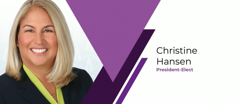 Christine Hansen, elected NAR president elect for 2026. screenshot from NAR election