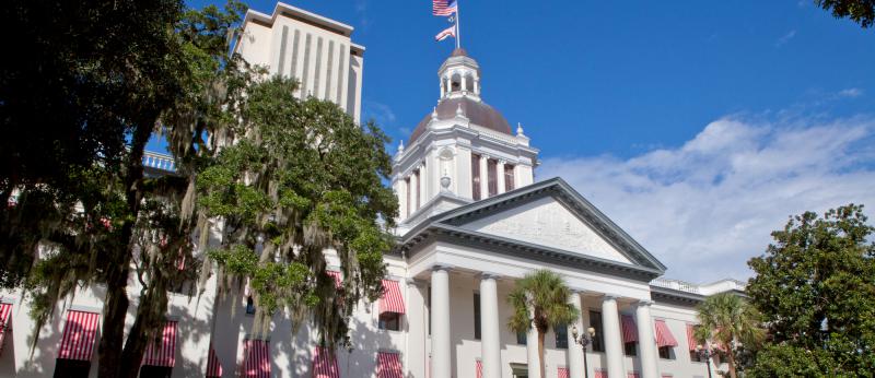 Florida state capitol building in Tallahassee