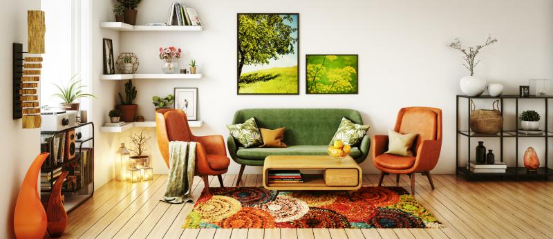 retro living room