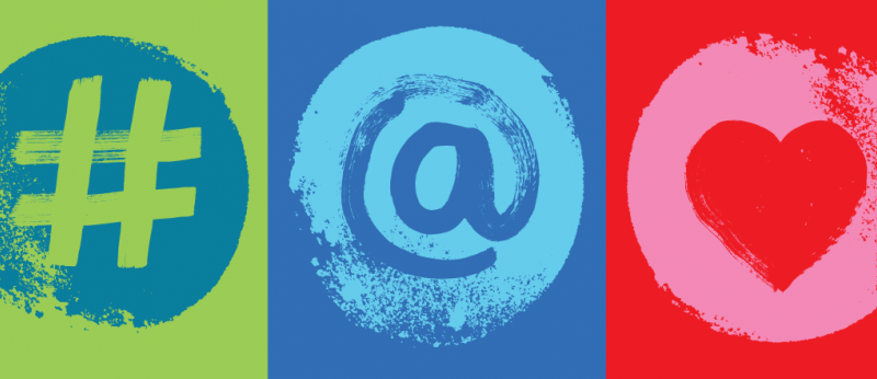 Social Media, image of colorful social media icons