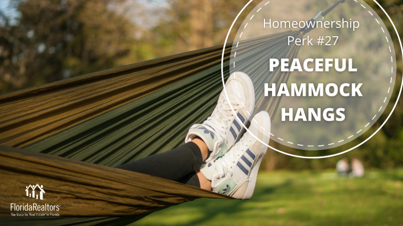 Homeownership Perks Peaceful Hammock Hangs