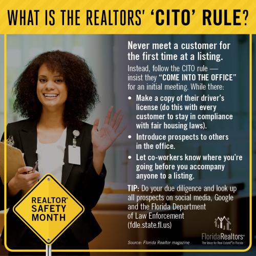 What is the Realtors' CITO Rule infographic