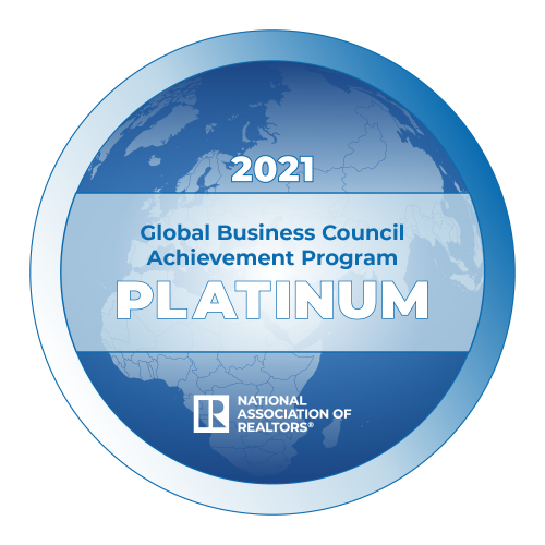 2021 global business council achievement program award platinum national association of realtors